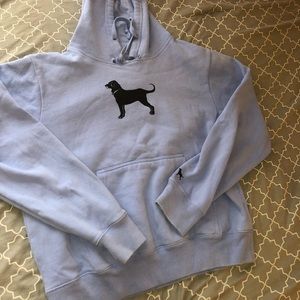 Black dog hoodie
